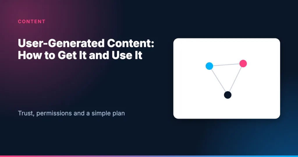 Card: user-generated content guide